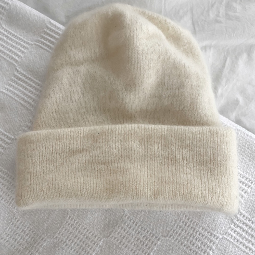 Cream beanie - perfect for winter